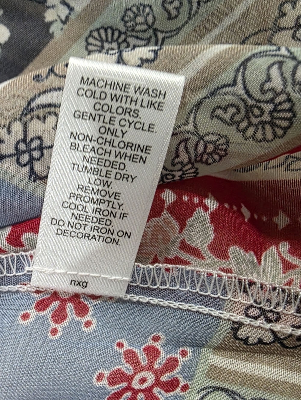 C. Est 1946 Patchwork Boho Open Front Vest Duster XL Sleeveless Mixed Print - Picture 11 of 13